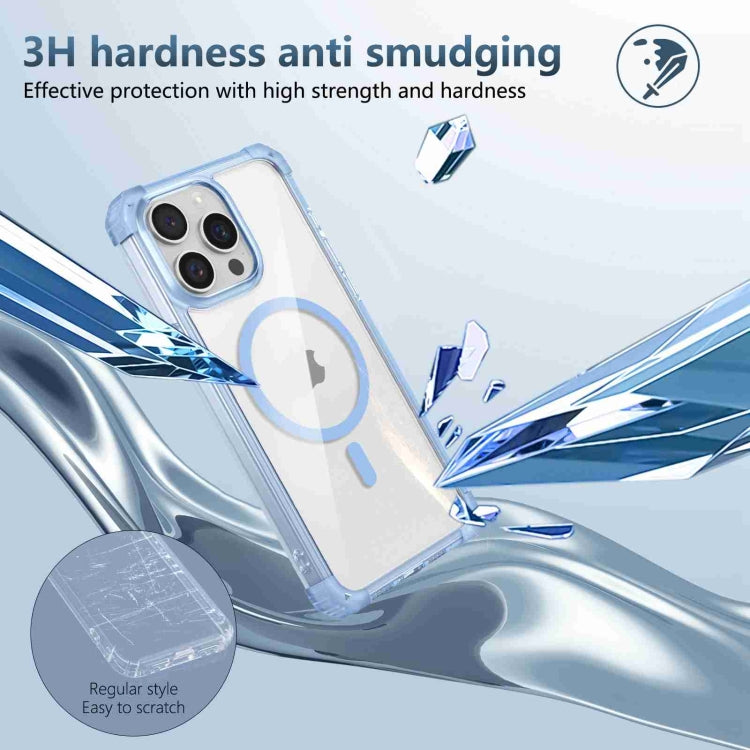 For iPhone 14 Transparent MagSafe Magnetic Phone Case