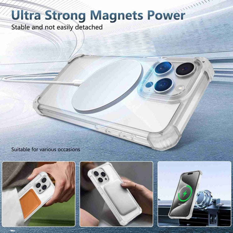 For iPhone 14 Transparent MagSafe Magnetic Phone Case