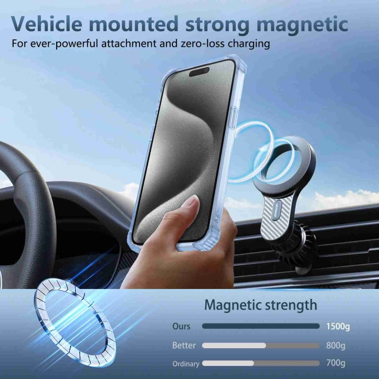 For iPhone 14 Pro Max Transparent MagSafe Magnetic Phone Case