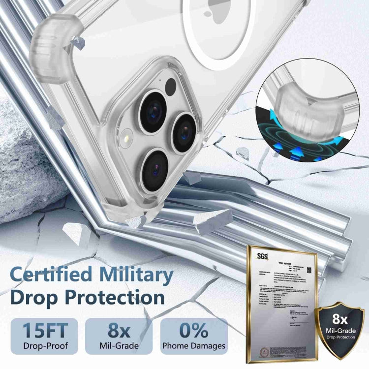 For iPhone 14 Pro Max Transparent MagSafe Magnetic Phone Case