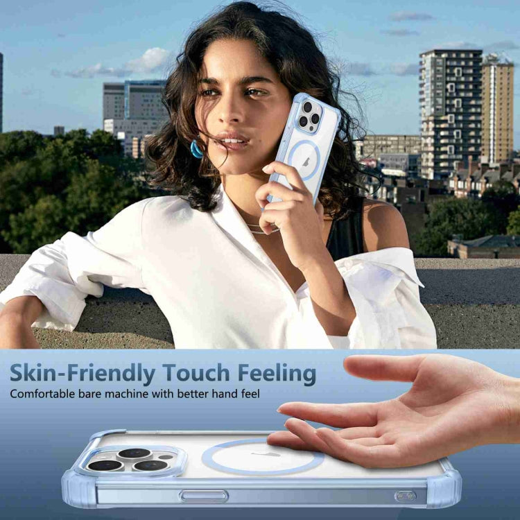 For iPhone 15 Transparent MagSafe Magnetic Phone Case