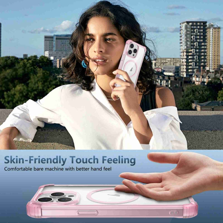 For iPhone 15 Pro Max Transparent MagSafe Magnetic Phone Case