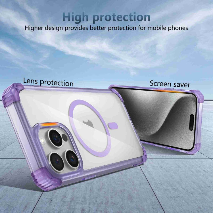 For iPhone 15 Pro Max Transparent MagSafe Magnetic Phone Case