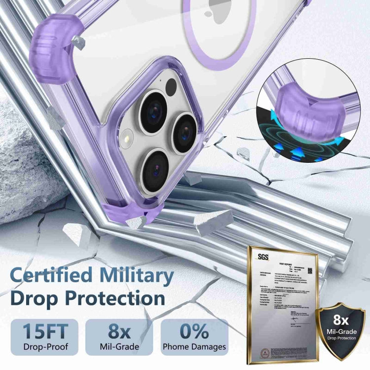 For iPhone 15 Pro Max Transparent MagSafe Magnetic Phone Case