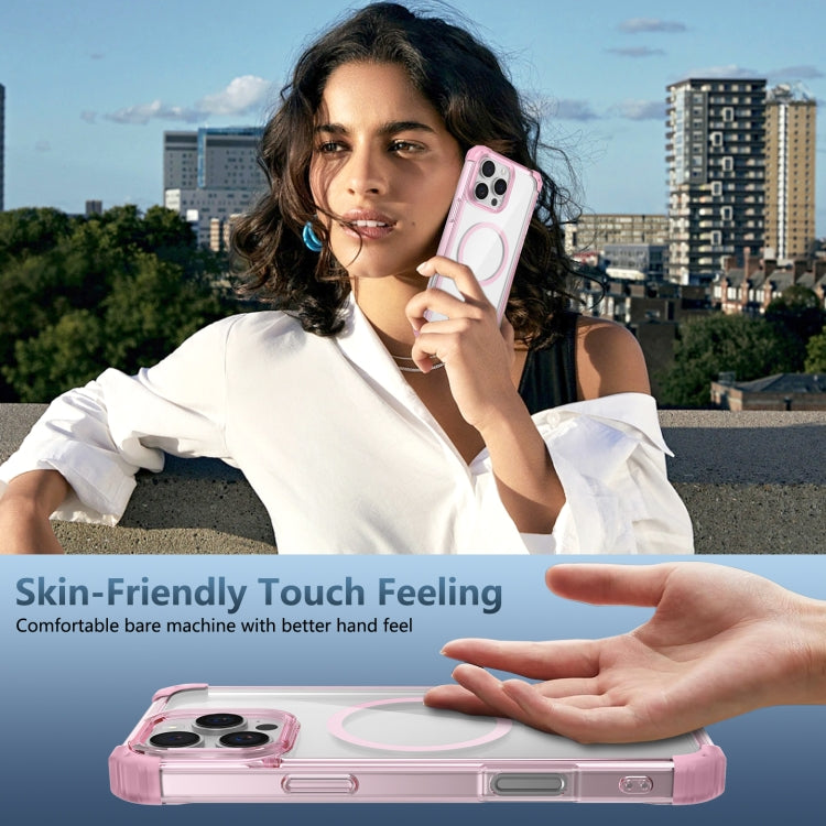 For iPhone 16 Pro Transparent MagSafe Magnetic Phone Case