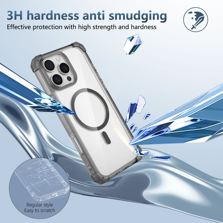 For iPhone 16 Pro Transparent MagSafe Magnetic Phone Case