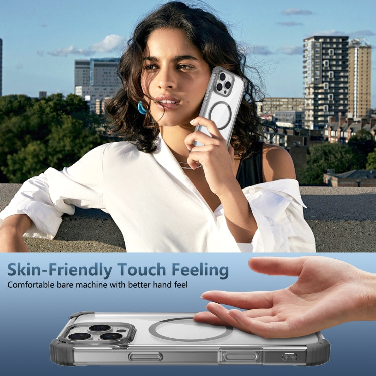 For iPhone 16 Pro Transparent MagSafe Magnetic Phone Case