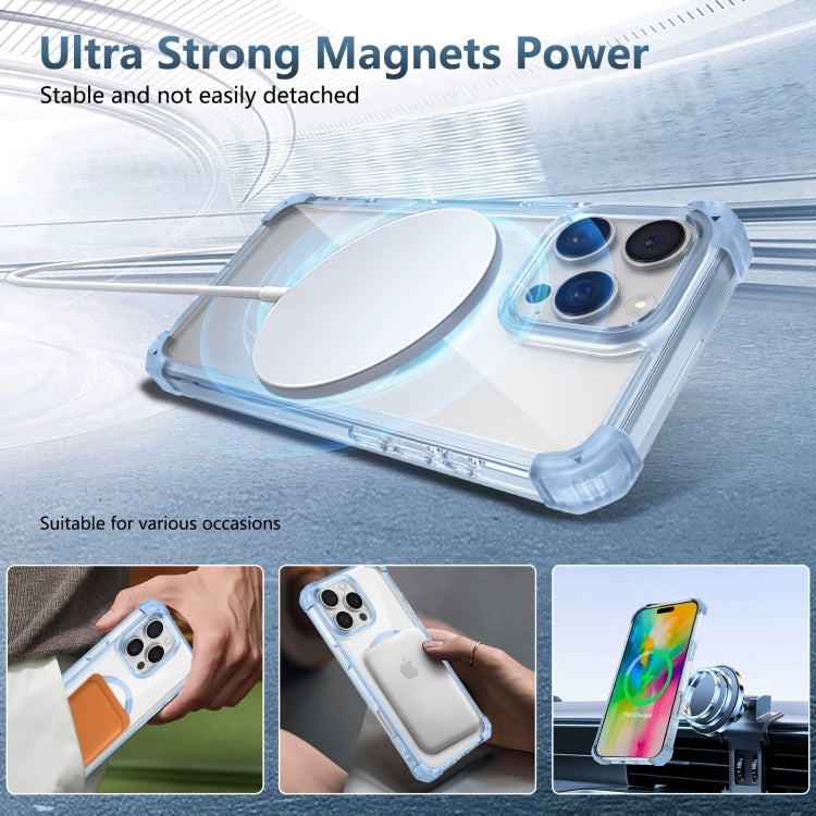 For iPhone 16 Pro Transparent MagSafe Magnetic Phone Case