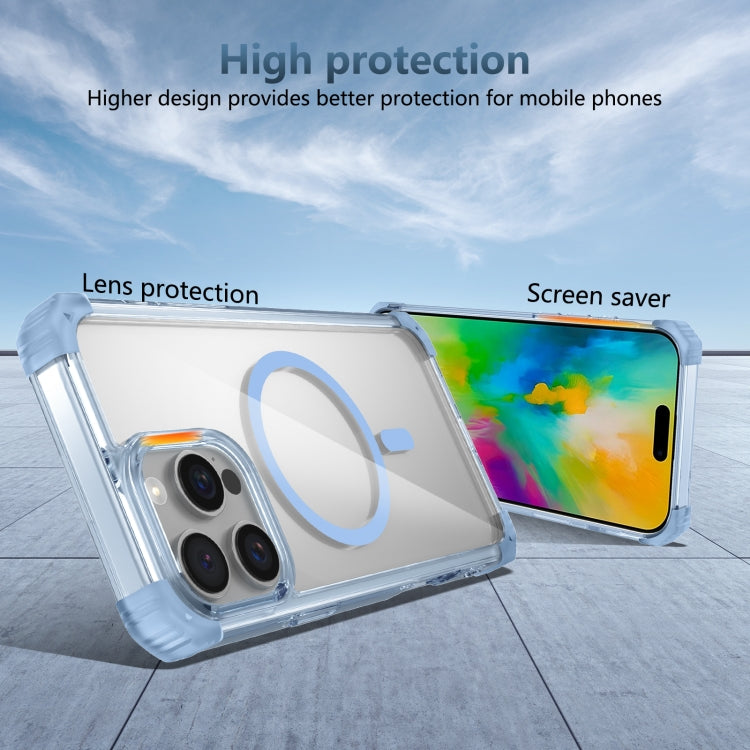 For iPhone 16 Pro Transparent MagSafe Magnetic Phone Case