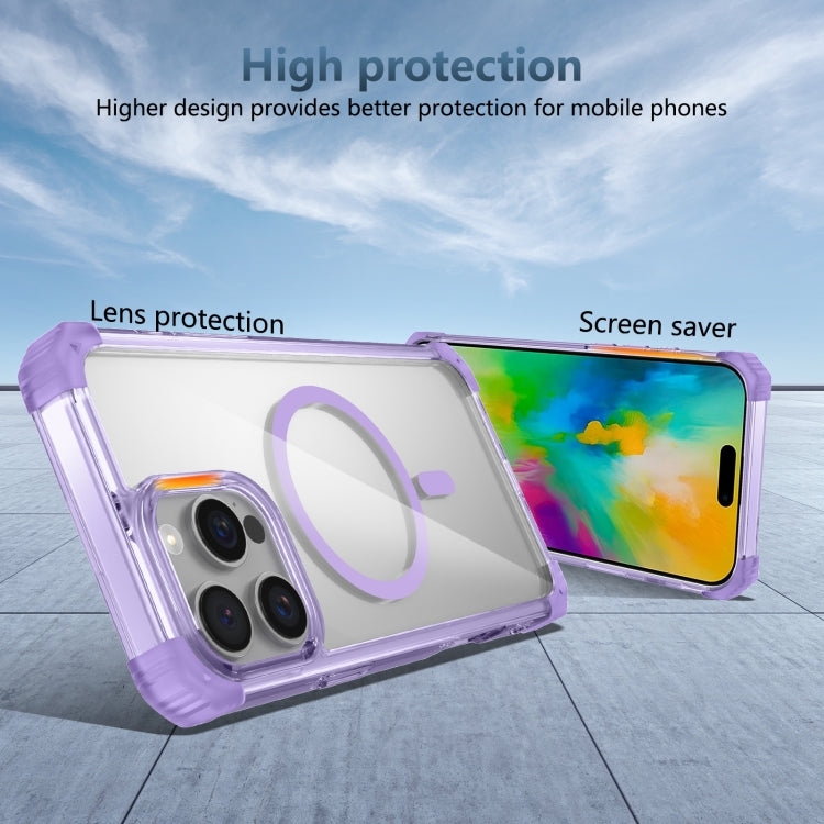 For iPhone 16 Pro Transparent MagSafe Magnetic Phone Case
