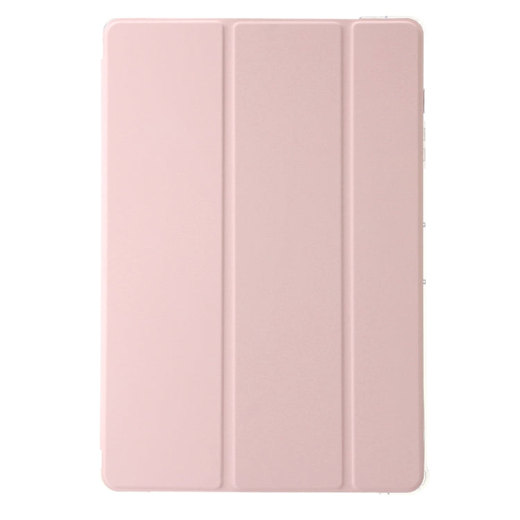For Huawei MatePad 11.5S Clear Acrylic 3-Fold Leather Tablet Case