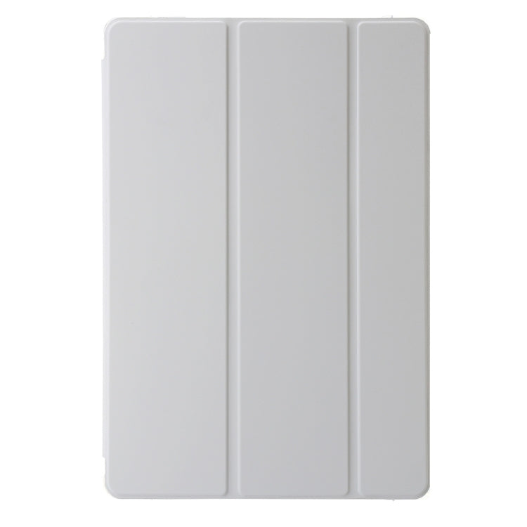 For Huawei MatePad 11.5S Clear Acrylic 3-Fold Leather Tablet Case