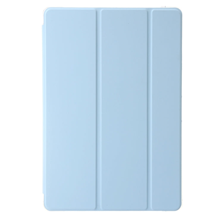 For Huawei MatePad 11.5S Clear Acrylic 3-Fold Leather Tablet Case