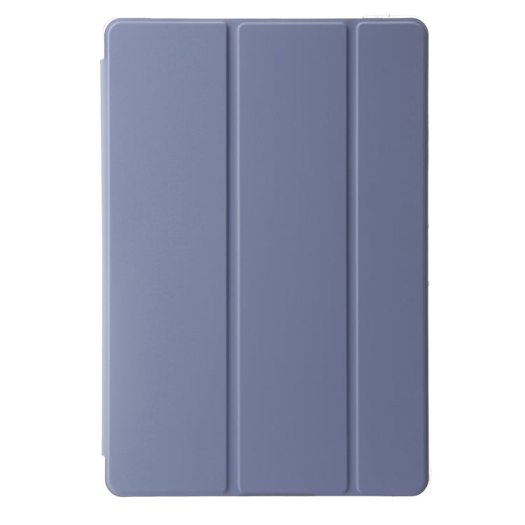 For Huawei MatePad 11.5S Clear Acrylic 3-Fold Leather Tablet Case
