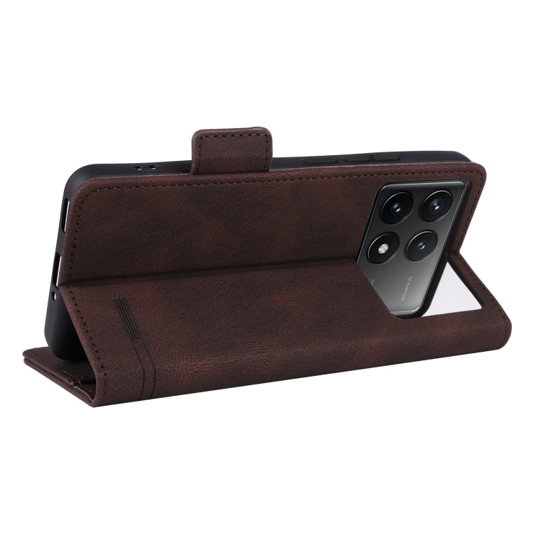 For Xiaomi Poco F6 Pro Magnetic Clasp Leather Phone Case