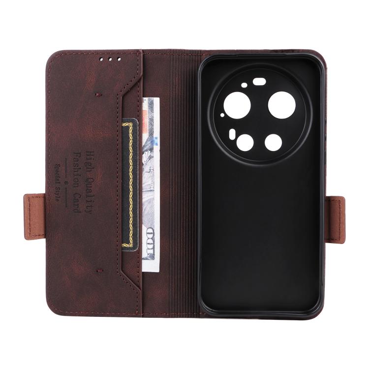 For Xiaomi 17 Ultra Magnetic Clasp Leather Phone Case