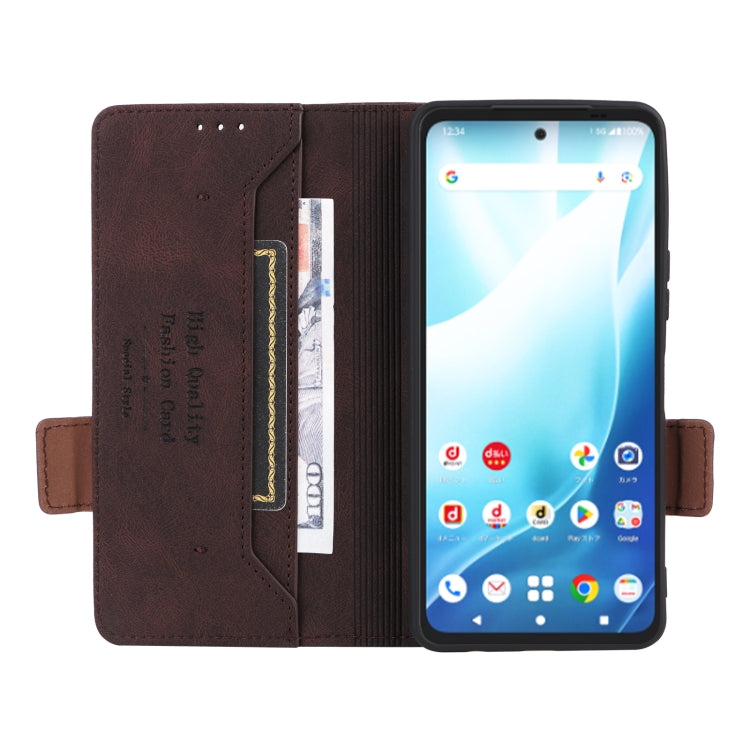 For Fujitsu Arrows F-51E We2 Plus Magnetic Clasp Leather Phone Case