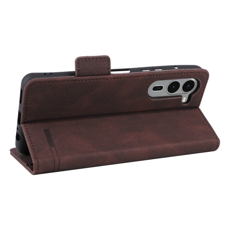 For Fujitsu Arrows F-51E We2 Plus Magnetic Clasp Leather Phone Case