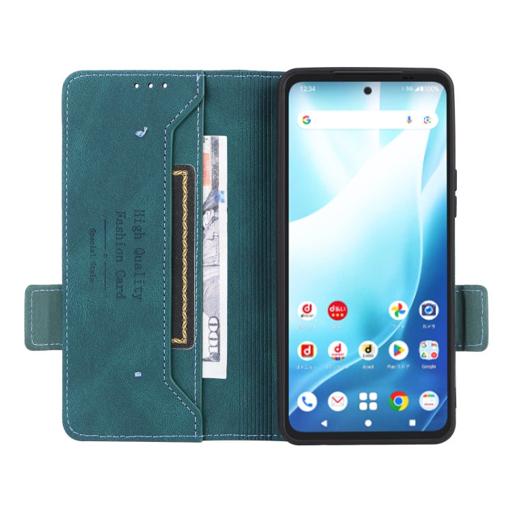 For Fujitsu Arrows F-51E We2 Plus Magnetic Clasp Leather Phone Case