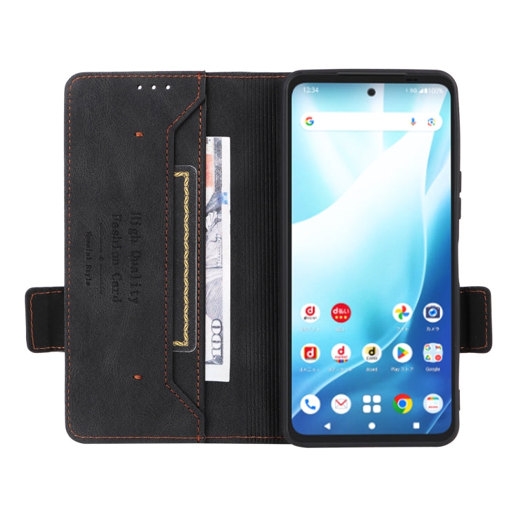 For Fujitsu Arrows F-51E We2 Plus Magnetic Clasp Leather Phone Case