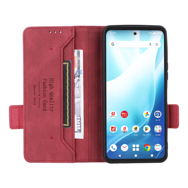 For Fujitsu Arrows F-51E We2 Plus Magnetic Clasp Leather Phone Case