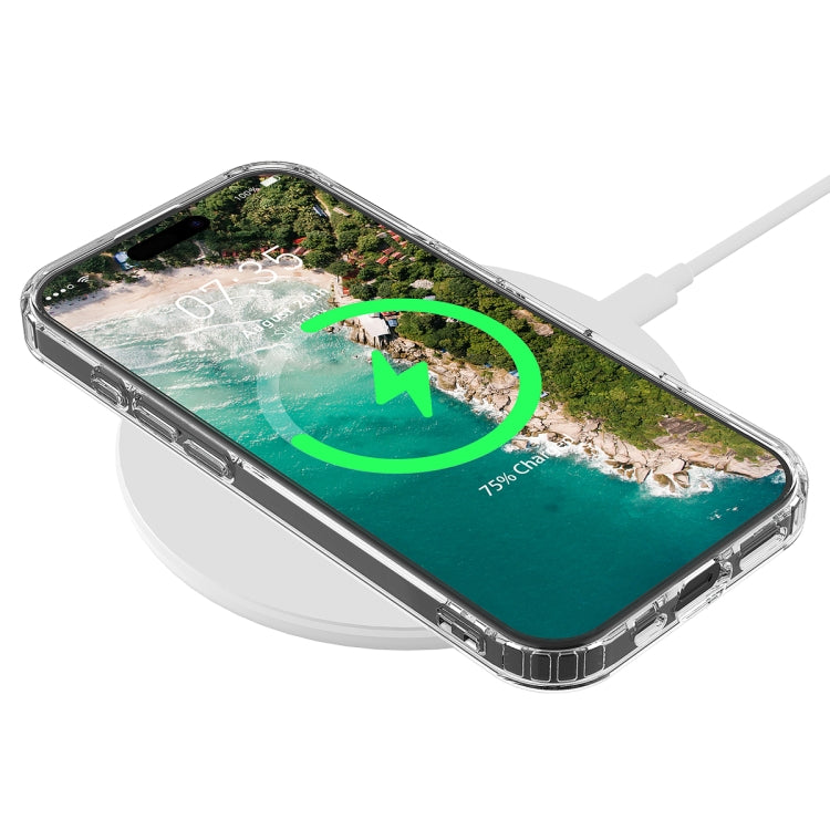 For iPhone 16 Pro MagSafe Clear Acrylic PC Hybrid TPU Phone Case - Transparent