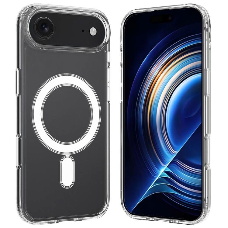 For iPhone Air MagSafe Clear Acrylic PC Hybrid TPU Phone Case - Transparent