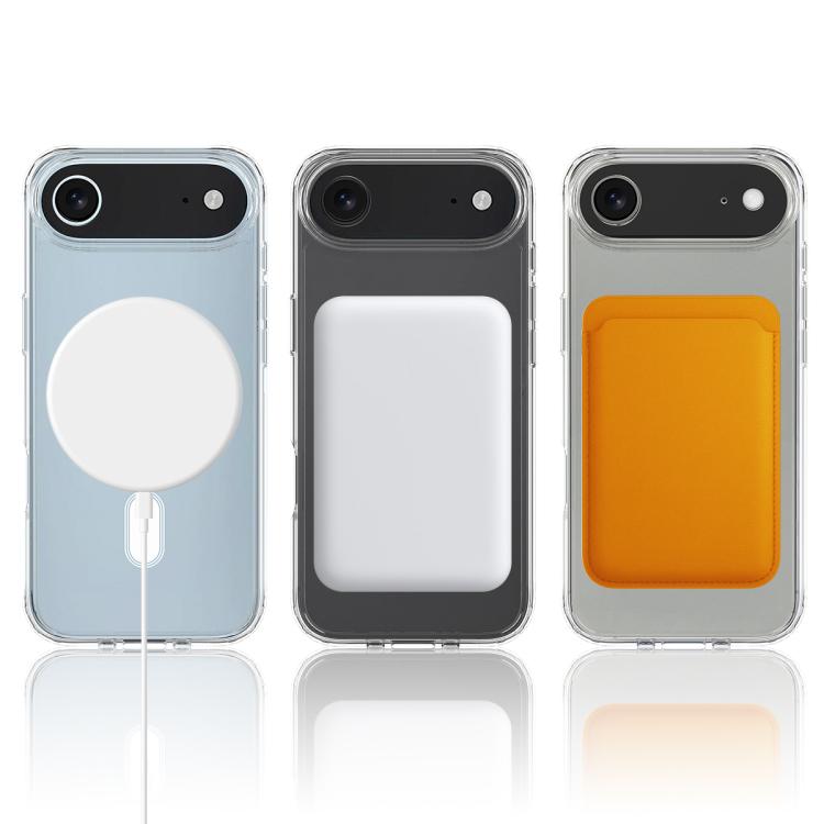 For iPhone Air MagSafe Clear Acrylic PC Hybrid TPU Phone Case - Transparent