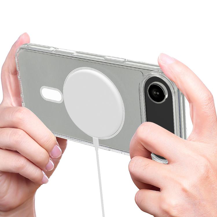 For iPhone Air MagSafe Clear Acrylic PC Hybrid TPU Phone Case - Transparent