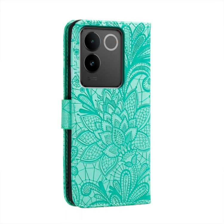 For vivo S17E Lace Flower Embossing Flip Leather Phone Case