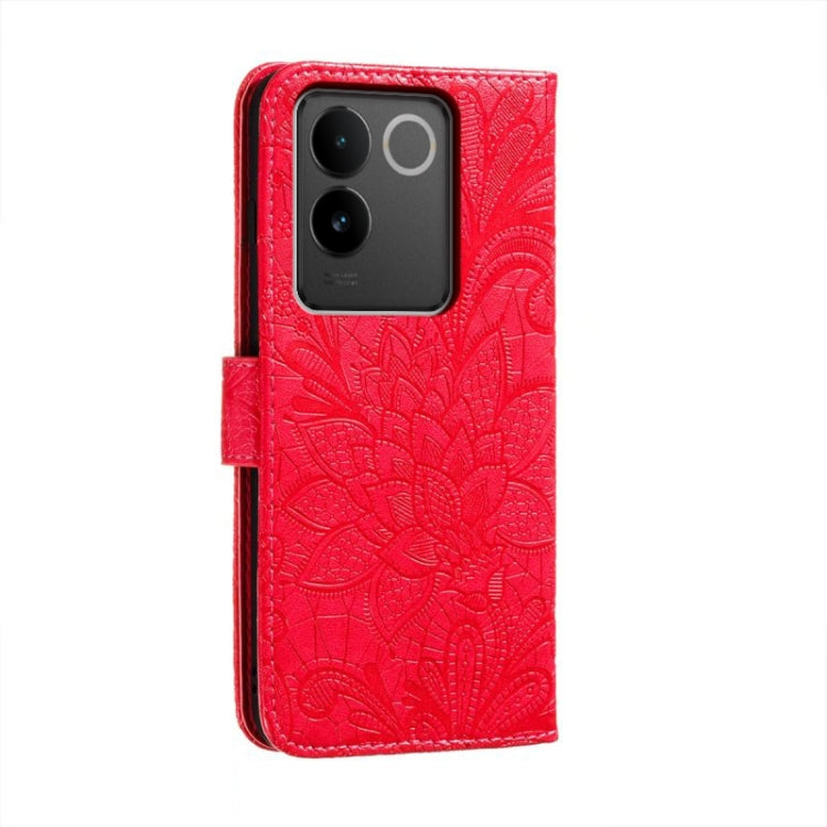 For vivo S17E Lace Flower Embossing Flip Leather Phone Case