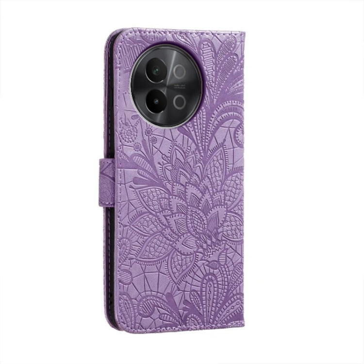 For vivo S18E Lace Flower Embossing Flip Leather Phone Case