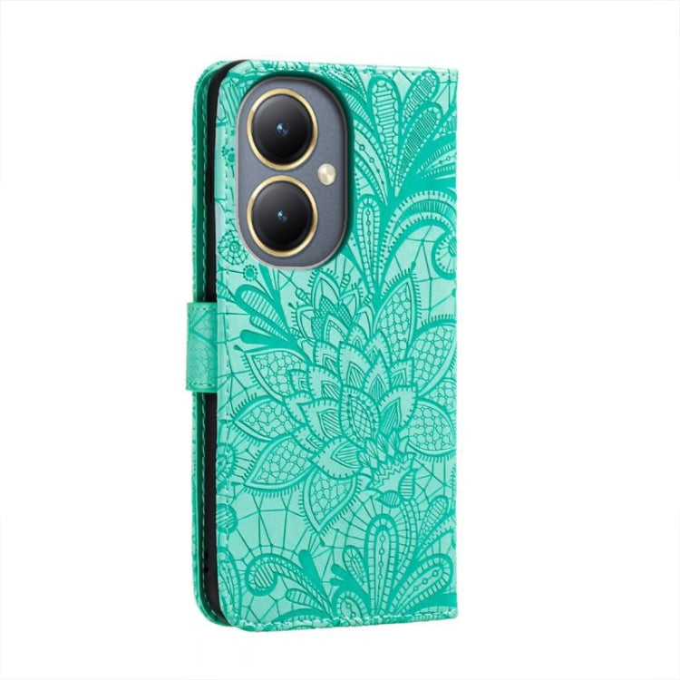 For vivo Y35M+ Lace Flower Embossing Flip Leather Phone Case