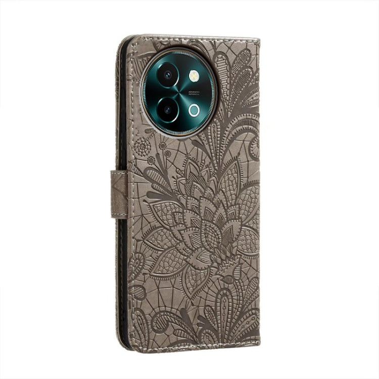 For vivo Y38 Lace Flower Embossing Flip Leather Phone Case