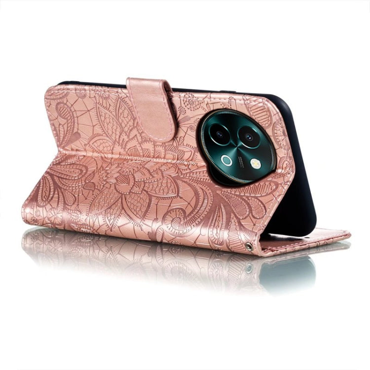 For vivo Y38 Lace Flower Embossing Flip Leather Phone Case