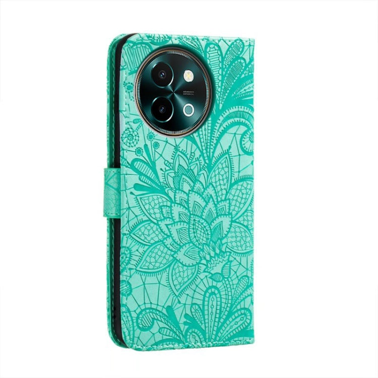 For vivo Y38 Lace Flower Embossing Flip Leather Phone Case
