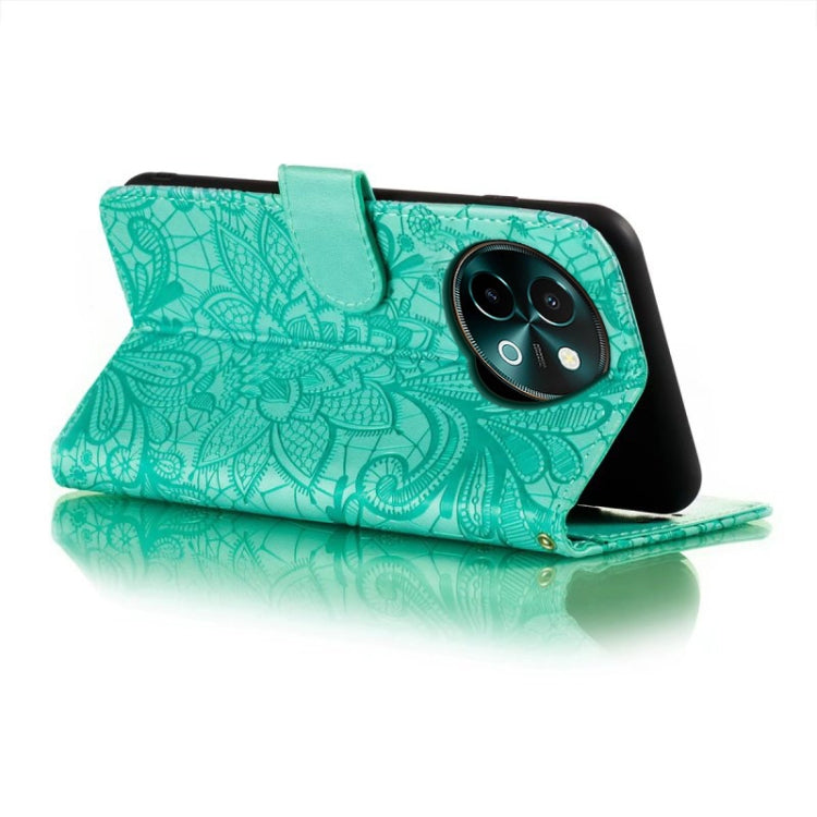 For vivo Y38 Lace Flower Embossing Flip Leather Phone Case