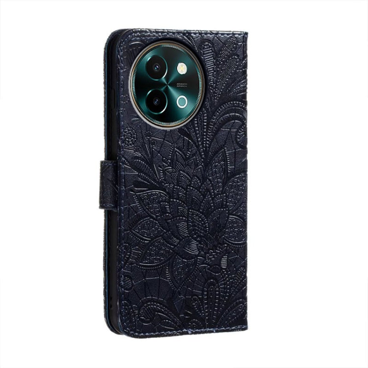 For vivo Y38 Lace Flower Embossing Flip Leather Phone Case
