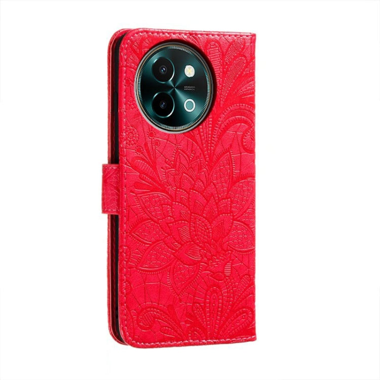 For vivo Y38 Lace Flower Embossing Flip Leather Phone Case