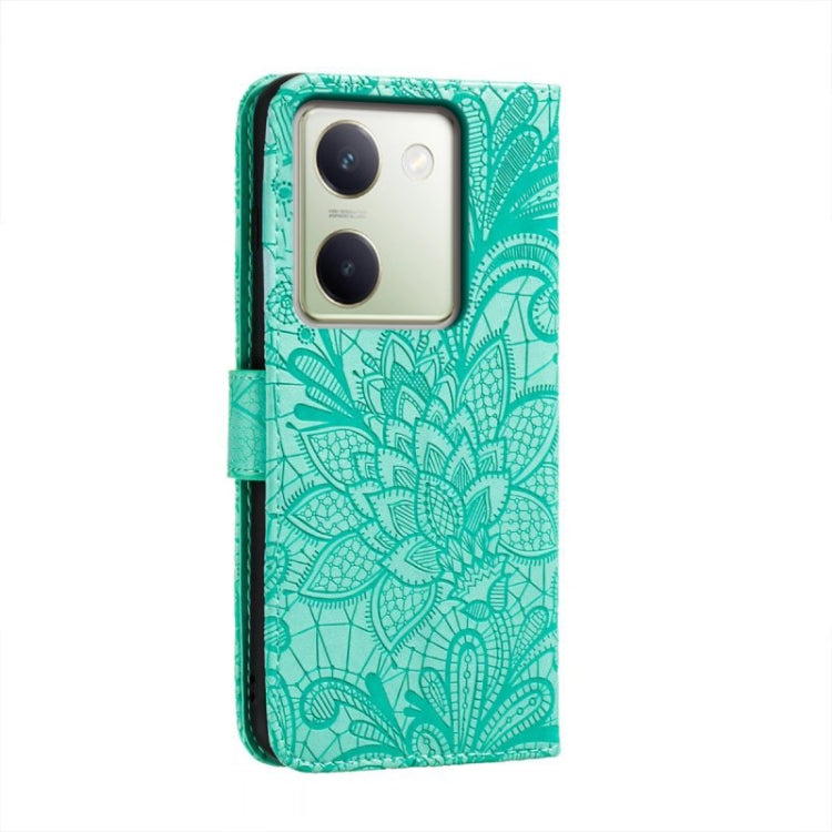 For vivo Y100 5G Lace Flower Embossing Flip Leather Phone Case