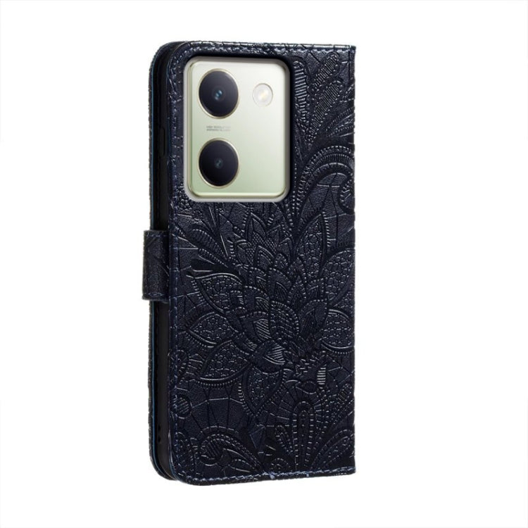 For vivo Y100 5G Lace Flower Embossing Flip Leather Phone Case