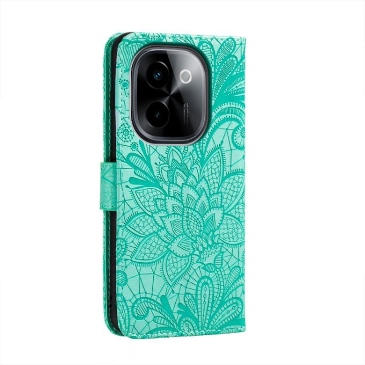 For vivo Y200 5G Lace Flower Embossing Flip Leather Phone Case