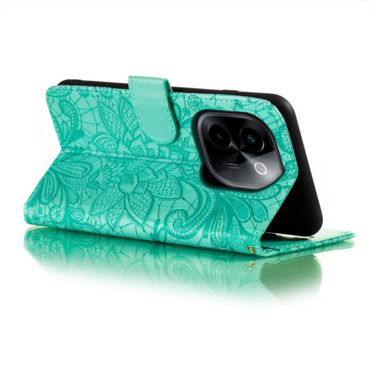 For vivo Y200 5G Lace Flower Embossing Flip Leather Phone Case