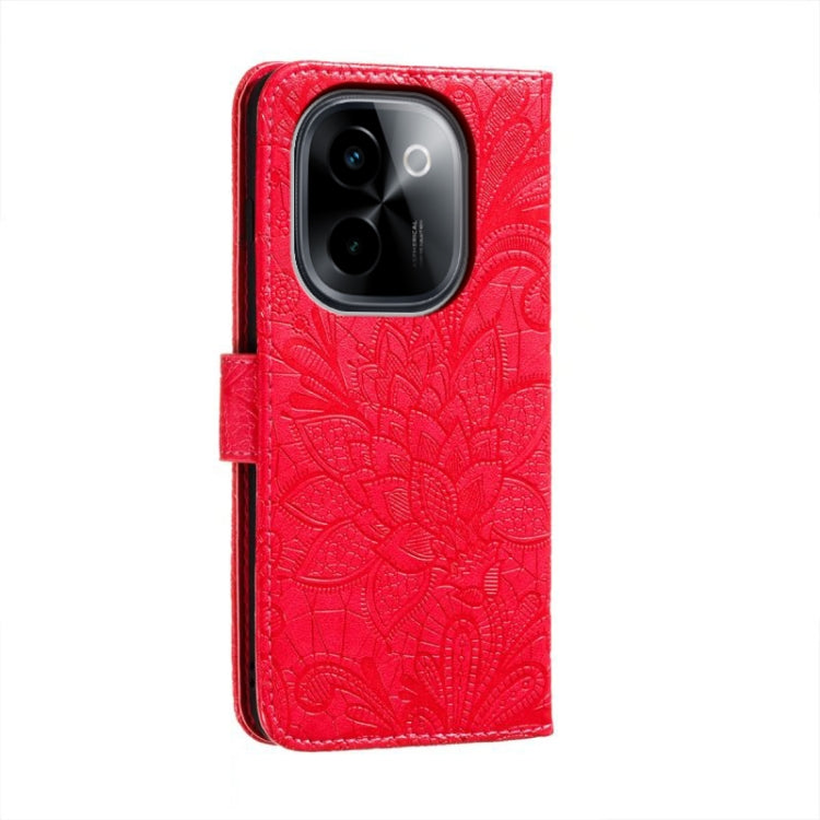 For vivo Y200 5G Lace Flower Embossing Flip Leather Phone Case