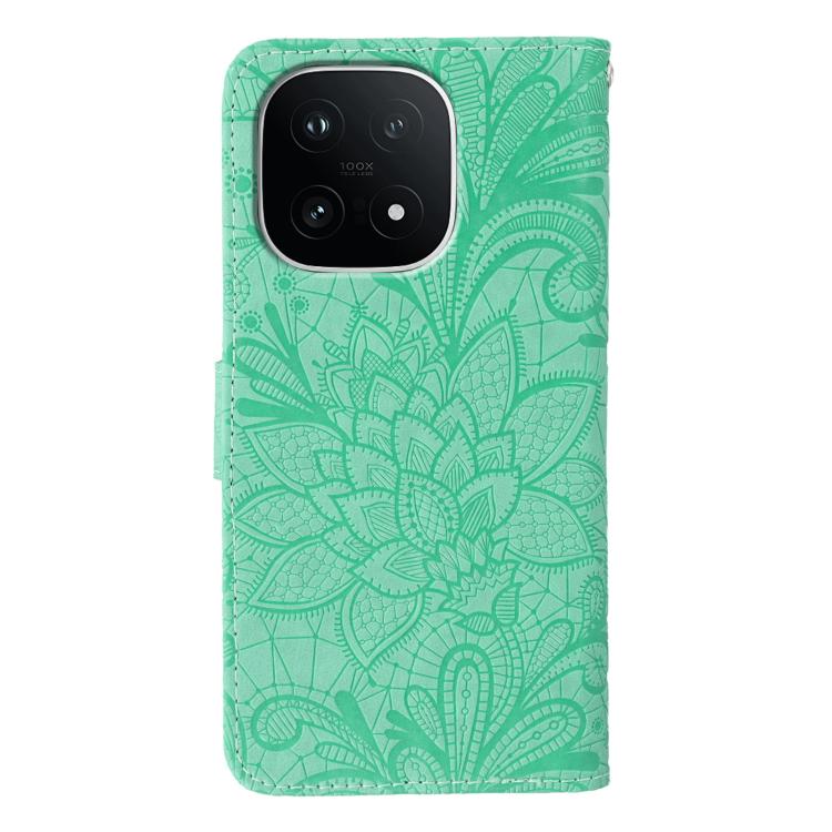 For vivo iQOO 15 Lace Flower Embossing Flip Leather Phone Case