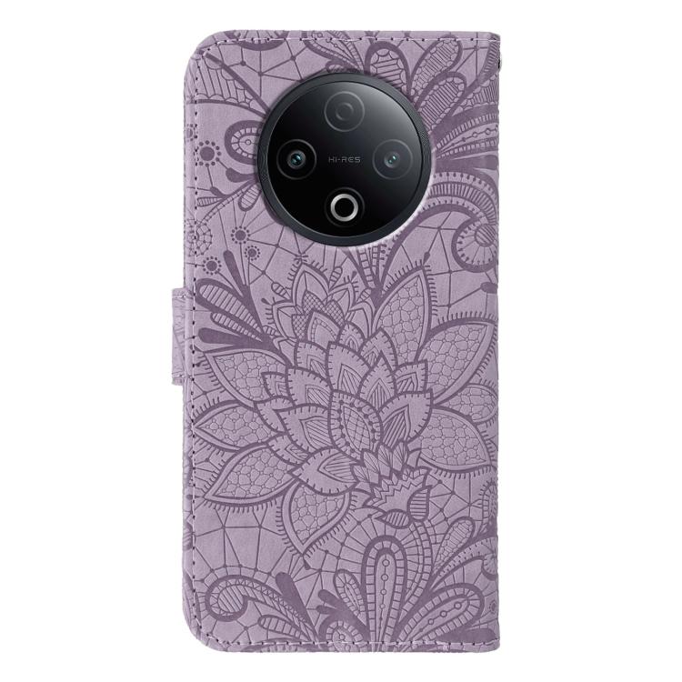 For vivo Y500 5G Lace Flower Embossing Flip Leather Phone Case