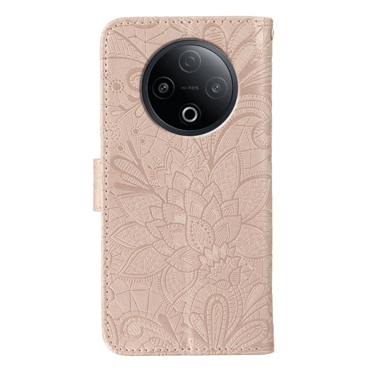 For vivo Y500 5G Lace Flower Embossing Flip Leather Phone Case