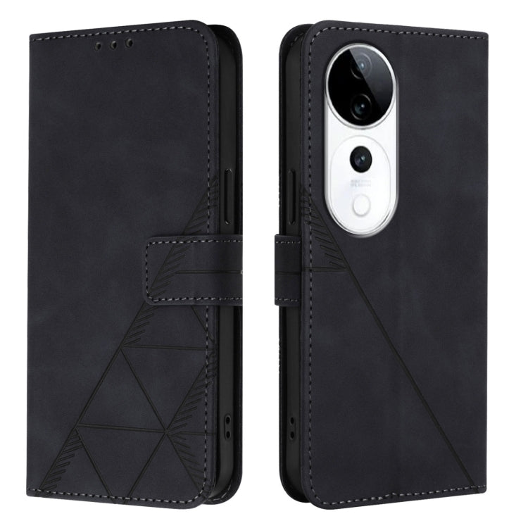 For vivo S19 Pro Crossbody 3D Embossed Flip Leather Phone Case