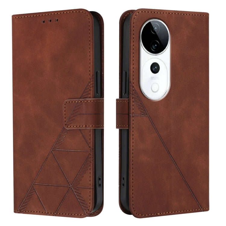For vivo S19 Pro Crossbody 3D Embossed Flip Leather Phone Case