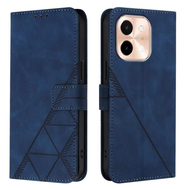 For vivo Y28 4G Crossbody 3D Embossed Flip Leather Phone Case